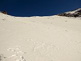 02 Looking Up At The Slope Ahead Climbing Dhampus Peak 